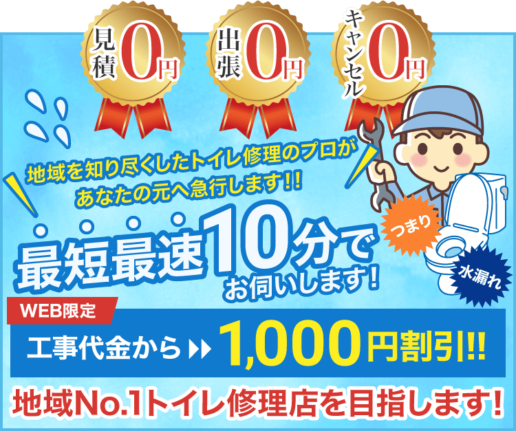 WEB限定工事代金から1,000円割引!!